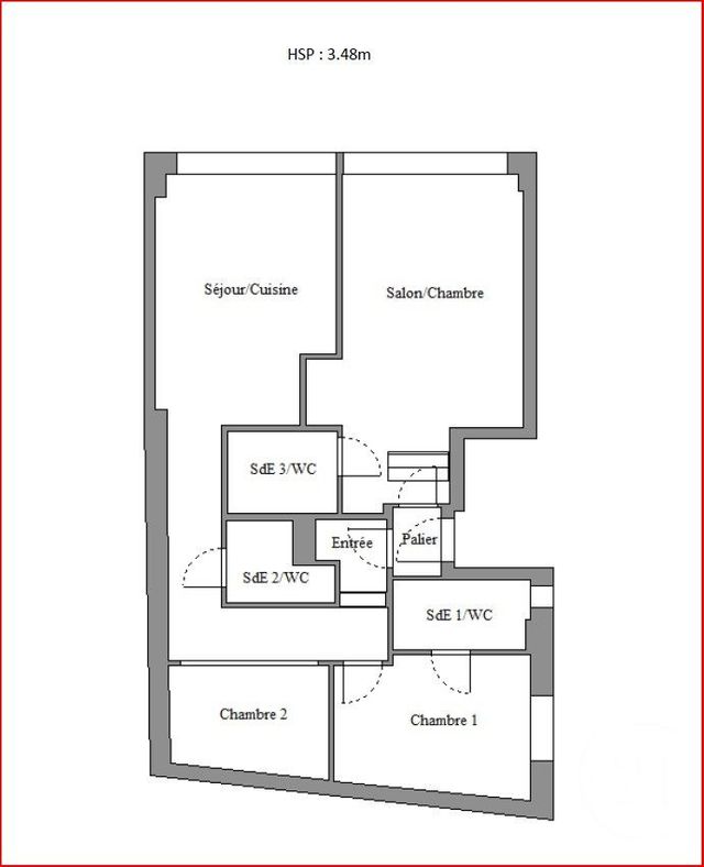 Appartement &agrave; vendre - 4 pi&egrave;ces - 67 m2 - Paris - 75006 - ILE-DE-FRANCE