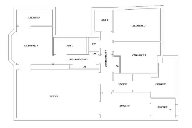 Appartement F5 à vendre - 5 pièces - 125,96 m2 - Paris - 75017 - ILE-DE-FRANCE