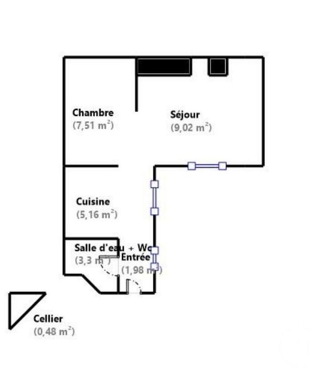 Appartement F2 &agrave; vendre - 2 pi&egrave;ces - 26,97 m2 - Paris - 75004 - ILE-DE-FRANCE